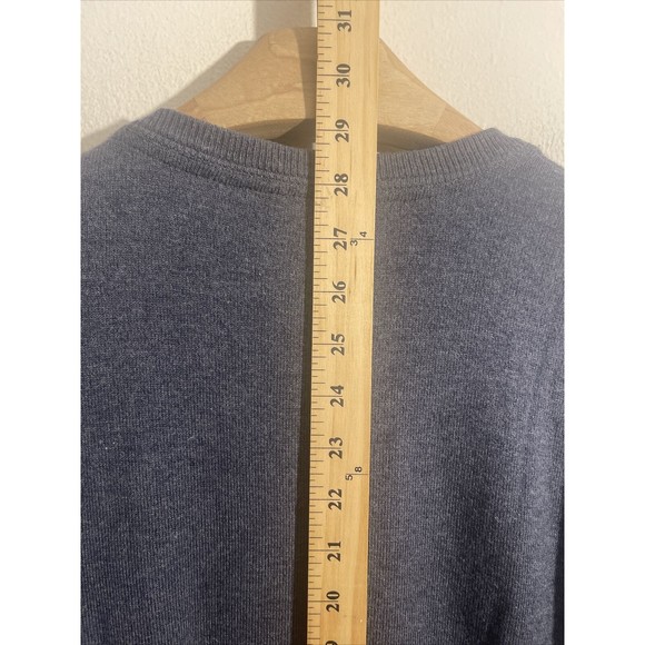 Travis Mathew Mens Sweater Cashmere Blend 2 Tone Blue Gray Long Sleeve Size L - Picture 5 of 7
